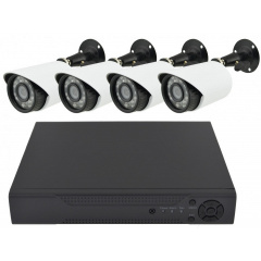 Комплект видеонаблюдения на 4 камеры 4CH AHD 1080P 3.6 мм 1 mp с регистратором 11531+Жесткий диск Seagate 1TB Тернополь