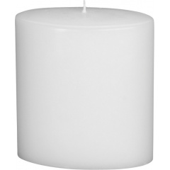 Свеча большая овальная 150 х 135 мм Белая (218303700) Херсон