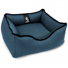 Лежак для собак и котов EGO Bosyak Рогожка XS 50x45 Синий (спальное место для собак и кошек) Полтава