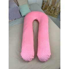 Подушка для беременных с наволочкой Coolki Минки Плюш Pink XXL 150x75 Чернігів