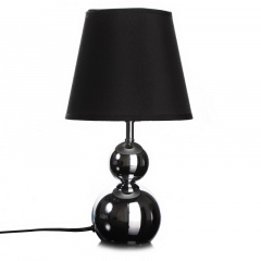 Настольная лампа в современном стиле с абажуром Brille 60W TL-177 Черный Херсон