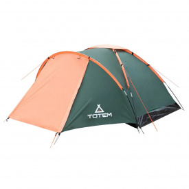 Палатка четырехместная Totem Summer 4 Plus V2 TTT-032 летняя однослойная 330 х 240 х 130 см Зелёный