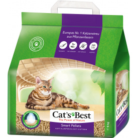 Наполнитель для кошачьего туалета Cat's Best Smart Pellets Древесный комкующий 5 кг (10 л) (4002973000885)