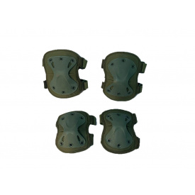 Тактический комплект наколенники и налокотники на резинках HMD One size Хаки 137-26724