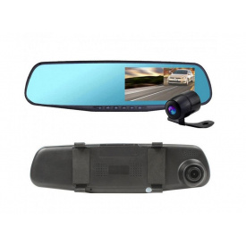 Автомобильное зеркало-видеорегистратор с камерой заднего вида Vehicle BlackBox DVR 1080p (BB90048)