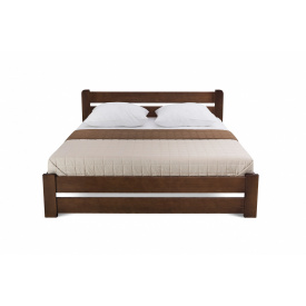 Двуспальная кровать MECANO из дерева сосна 140 x 190 Престиж Светлый орех 19MKR02