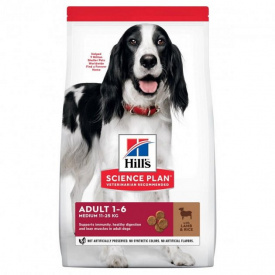 Корм Hill's Science Plan Canine Adult Medium Breed Lamb & Rice сухой с ягненком для собак средних пород 2.5 кг (052742025223)