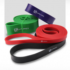 Резиновые петли для фитнеса UPowex Power Bands 4 шт 7-56 кг Разноцветные (I1003)