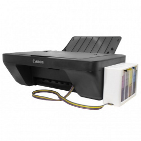 Струйный МФУ принтер сканер копир CANON PIXMA E414 + СНПЧ Black (1321-6809a)