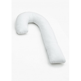 Подушка для беременных обнимашка Coolki Хлопок с наволочкой White 120 см
