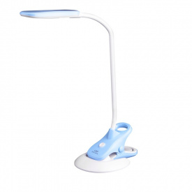 Настольная лампа LED в современном стиле на прищепке Brille 5W SL-58 Синий