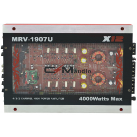 Автомобильный усилитель звука CMAudio MRV-1907U 4х-канальный 4000W Silver/Red (3_00391)