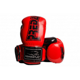 Боксерські рукавиці PowerPlay 3017 карбон 16 унцій Червоні (PP_3017_16oz_Red)