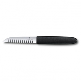 Кухонный нож для фигурной нарезки Victorinox Decorating 8,5 см Черный (7.6054.3)