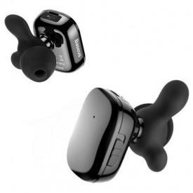 Беспроводные Bluetooth наушники Baseus Encok W02 со встроенным микрофоном NGW02-01 Черные (7607146181)