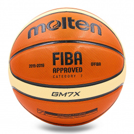 Мяч баскетбольный PU MOLTEN BGM7X №7 Оранжевый-бежевый
