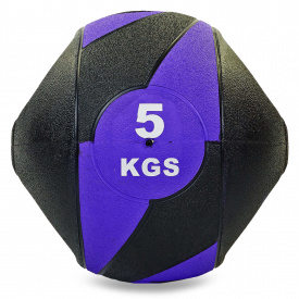 Мяч медицинский медбол с двумя рукоятками Record Medicine Ball FI-5111-5 5кг