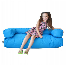 Бескаркасный диван Tia-Sport Гарвард детский 120х40х40 см голубой (sm-0801)