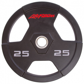 Блины диски полиуретановые LIFE FITNESS SC-80154-25 25кг Черный