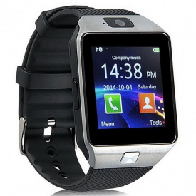 Смарт-часы Uwatch Smart Watch DZ09 умные часы с функциями фитнес браслета Серебристый + карта памяти 16Гб