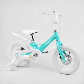 Велосипед детский двухколёсный 14" CORSO Revolt на 4-5 лет голубой MG-14062