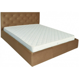 Кровать Двуспальная Richman Бристоль VIP 160 х 200 см Missoni 004 С дополнительной металлической цельносварной рамой Светло-коричневая