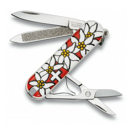 Швейцарский нож Victorinox Сlassic Edelweiss 58 мм Разноцветный (0.6203.840)