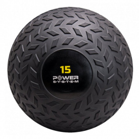 Мяч SlamBall для кросфита и фитнеса Power System PS-4117 15 кг Черный