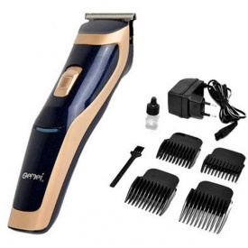 Беспроводная машинка для стрижки волос Gemei GM - 6005 Черно-золотая