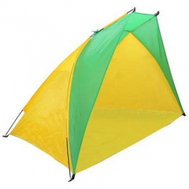 Пляжная палатка-тент "Ракушка" двухместная с каркасом Send Tent Зеленая