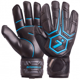 Перчатки вратарские с защитой пальцев STORELLI SP-Sport FB-905 размер 10 Черный-синий