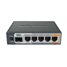 Маршрутизатор MikroTik RouterBOARD RB760iGS hEX S (880MHz/256Mb, 5хGE, 1xSFP)