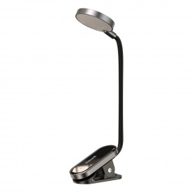 Универсальная аккумуляторная LED лампа на клипсе Baseus Comfort Reading Mini Clip Lamp DGRAD-0G (Темно-серая)