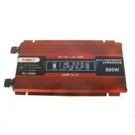 Преобразователь авто инвертор UKC 12V-220V 500W с LCD дисплеем