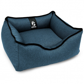 Лежак для собак и котов EGO Bosyak Рогожка XS 50x45 Синий (спальное место для собак и кошек)