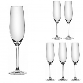 Набор бокалов для шампанского Lora Бесцветный H50-005-6 210ml