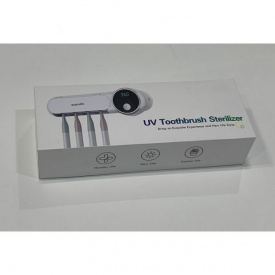Диспенсер для зубных щеток ультрафиолетовый стерилизатор WHITE SMILE UV Toothbrush sterilizer UV-044 Белый