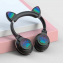 Детские беспроводные наушники кошачьи ушки CATear ME1-CE Bluetooth MicroSD до 32Гб Черные Рівне
