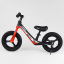 Велобег детский с надувными колёсами, магниевой рамой и магниевыми дисками + подножка Corso Black/Red (99982) Полтава