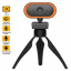 Веб-камера + штатив-тренога UTM Webcam SJ-PC011O 2560x1440 Black-Orange Запорожье