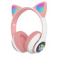 Наушники Кошачьи ушки Cute Headset 280ST Bluetooth MicroSD FM-Радио Розовые+Карта памяти 32Gb Рівне