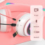 Наушники Кошачьи ушки Cute Headset 280ST Bluetooth MicroSD FM-Радио Розовые+Карта памяти 32Gb Ромни
