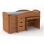 Двухъярусная кровать с выкатным столом Компанит Универсал ольха Полтава