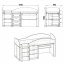 Двухъярусная кровать с выкатным столом Компанит Универсал дуб сонома Херсон