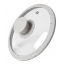 Крышка с силиконовым ободом Fissman стеклянная диаметр 20 см светло-серый мрамор DP113604 Київ