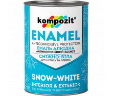 Эмаль алкидная снежно-белая Kompozit