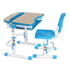 Комплект парты и стула для школьника FunDesk Sorrico 705 x 545 x 540-760 мм Blue Ровно