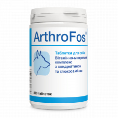 Витаминно-минеральная кормовая добавка для укрепления суставов у собак Dolfos ArthroFos Forte 800 таб Сарны