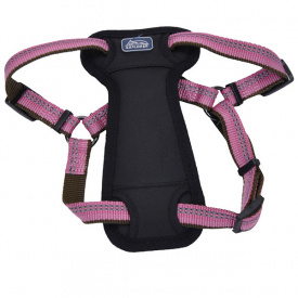 Светоотражающая шлея с нагрудником для собак Coastal K9 Explorer Harness 2.3 - 4.5 кг розовый 1.6 х 30 - 45 см (76484364419)