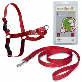 Антирывок шлея для собак Premier Easy Walk M Красный (729849131668)
